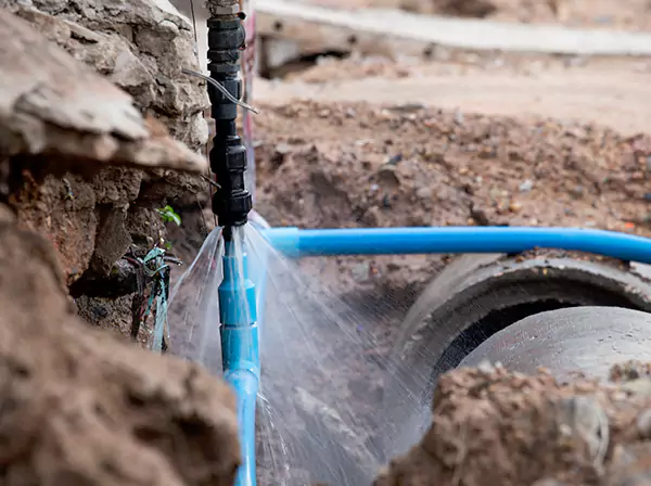 Burst Pipe Cleanup in Resaca