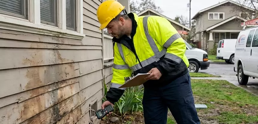 Water Damage Exterior Wall Resaca