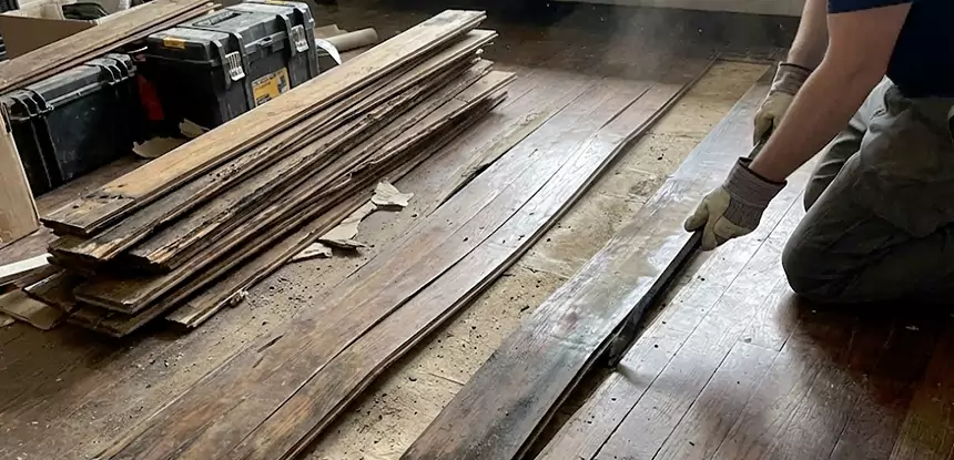 Wood Veneer Water Damage Repair Resaca